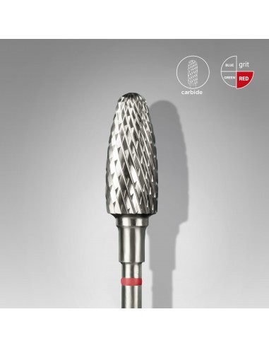 Karbid neglebor, "mais", rød,...