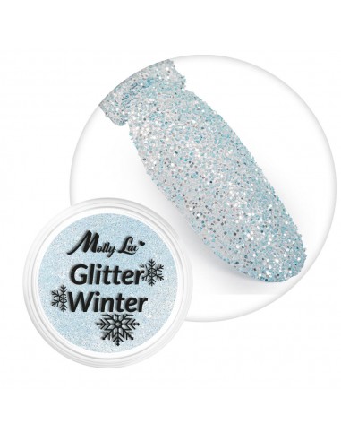 MollyLac Glitter Winter Nail Powder...