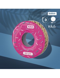 Hvit engangs slipetape...