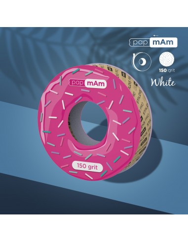 Hvit engangs slipetape papmAm EXPERT...