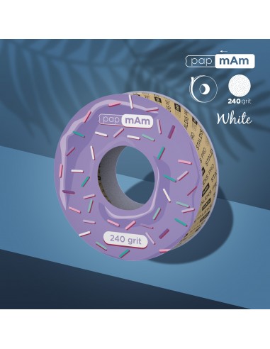 Hvit engangstape papmAm EXPERT 240 korn