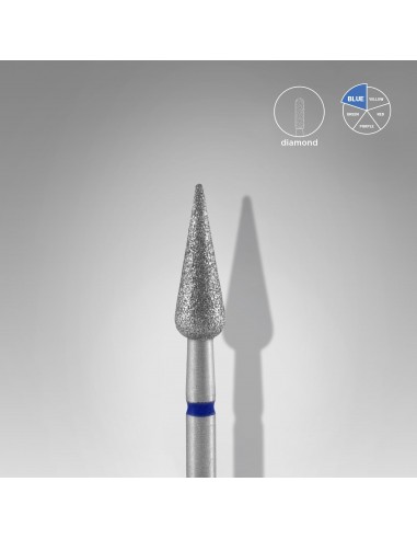 Diamant neglefreser spiss pæreblå...