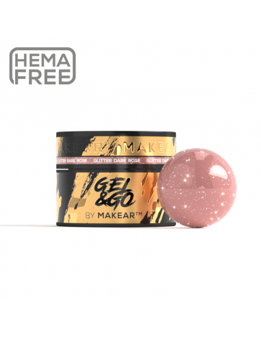 Makear Glitter Dark Rose - Gel&Go...