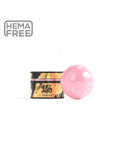 Makear Glitter Rose - Gel&Go 15ml, GG23