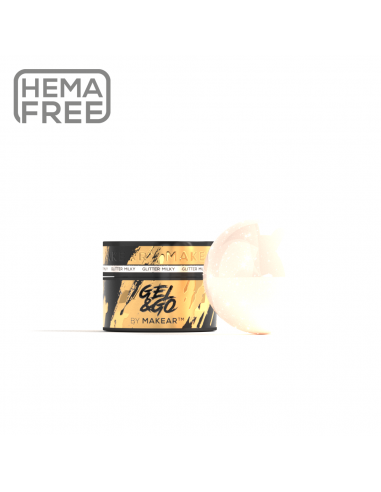 Makear Milky Glitter - Gel&Go 15ml, GG20