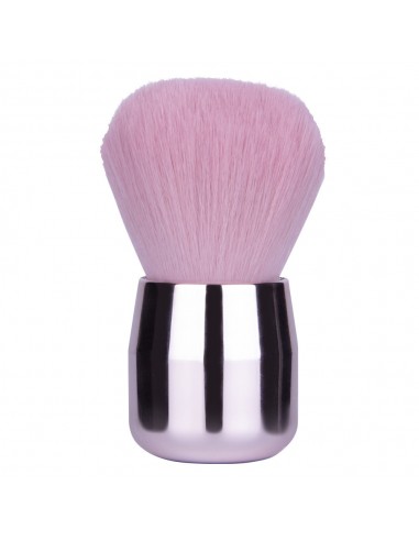 Støv- og pudderbørste - rosa med...