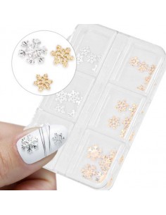 Julepynt - snøfnugg i boks,...