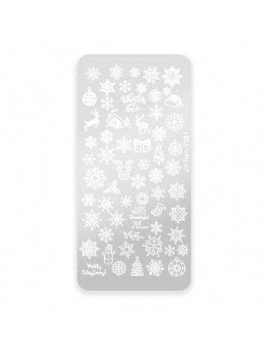 Stempelplate med julemønstre Y081