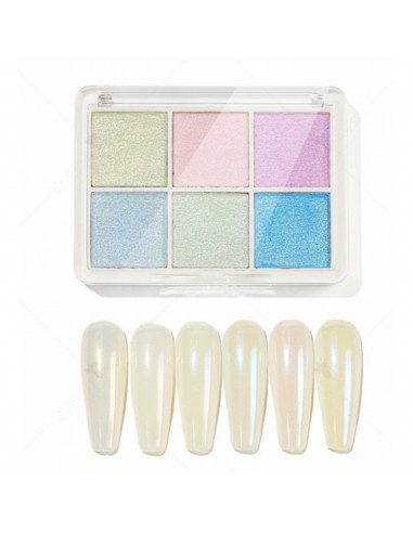 Glasseffekt neglepulver, Nr 8