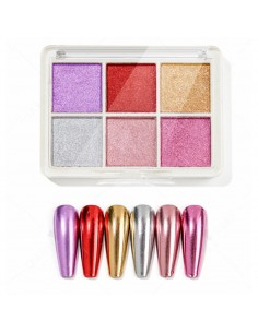 Glasseffekt neglepulver, Nr 4.