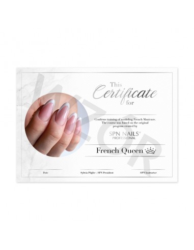 Certyfikat SPN Nails - French Queen