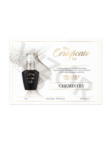Certyfikat SPN Nails - Chemistry