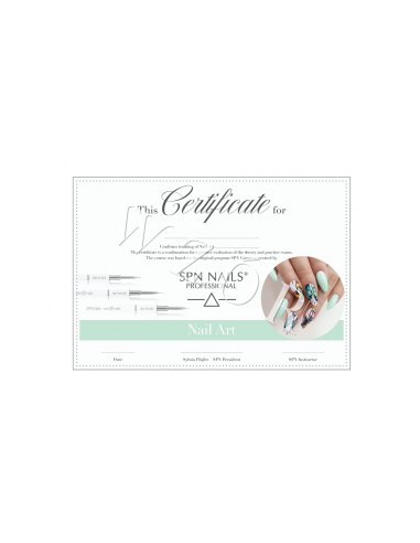 Certyfikat SPN Nails - Nail Art