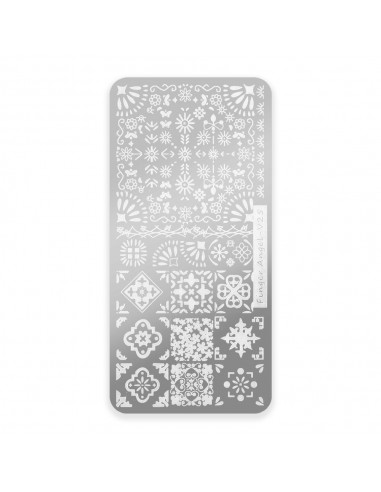 Stempelplate med mønstre Finger Angel...