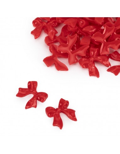 Molly Nails 3D neglesløyfer røde 100 stk