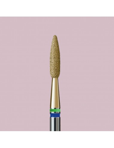 Diamant flammefreser med gullbelegg,...