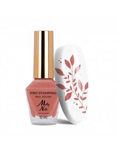 Molly Nails PRO Stempel lakk, Salmon...