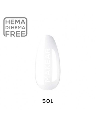 501 hvit UV Gel Polish Makear