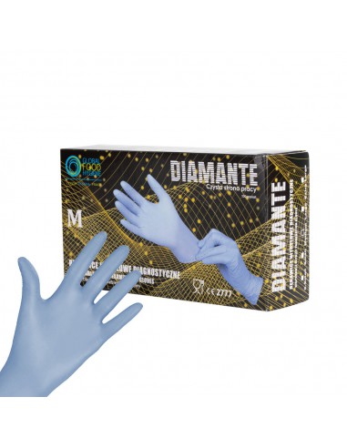 Nitrilhansker DIAMANTE blå str. M 100...