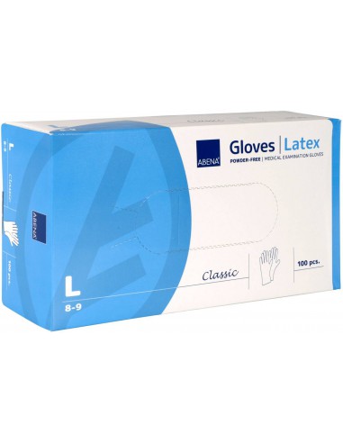 Hansker nitril pudderfri str. L blå