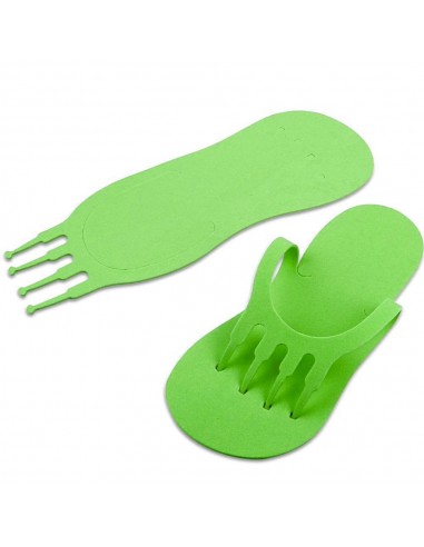 Lysegrønne kosmetiske tøfler med...