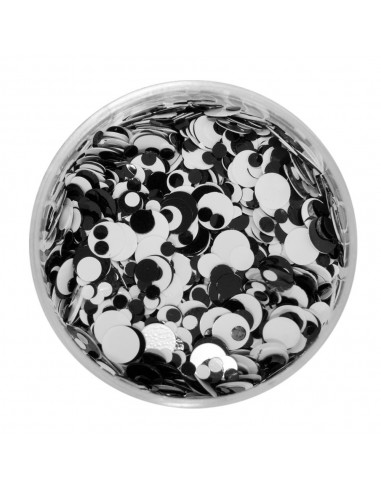 Confetti mix Nr 27 hvit/svart