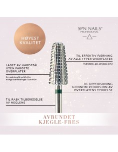 AVRUNDET KJEGLE-FRES SPN NAILS 2