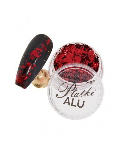 Alu flak rød 0,4 g nr. 5