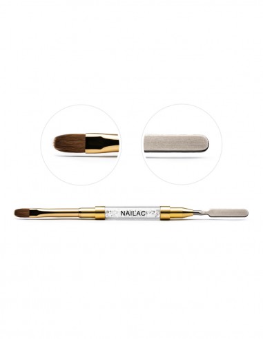 Pensel 8 Oval & Spatula NaiLac