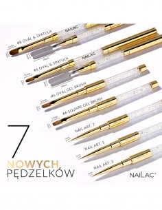Pensel 8 Oval & Spatula NaiLac 2