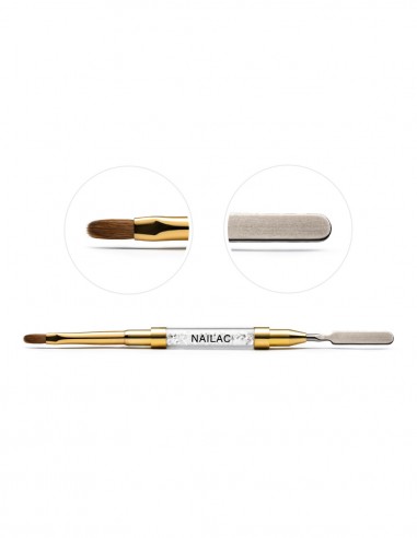 Pensel 6 Oval & Spatula NaiLac