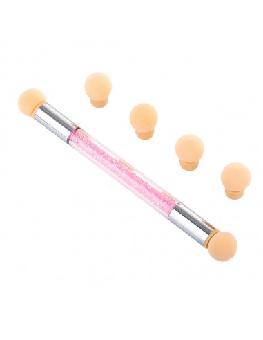 Dobbeltsidig svampbørste for ombre og...